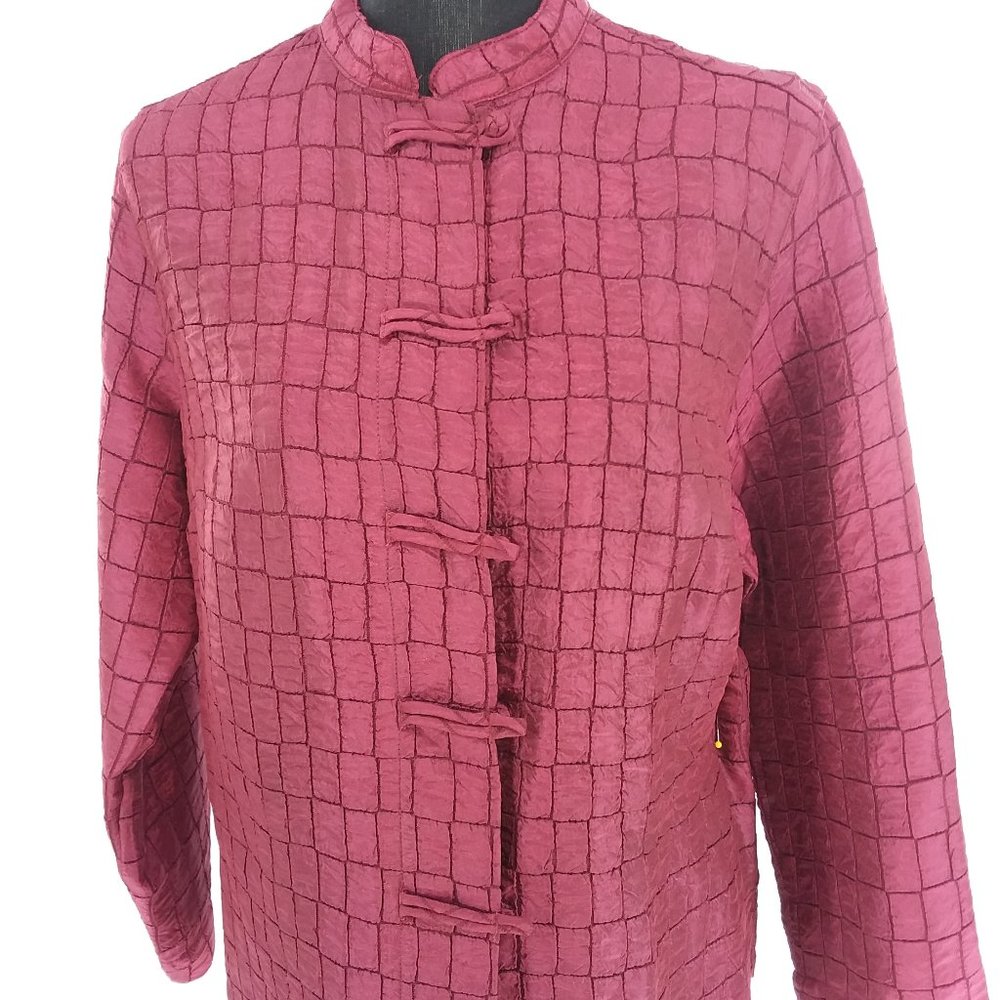 Linden Hill Lightweight Burgundy Jacket Size M NWT 3/$30